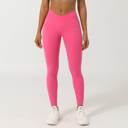 SOLBANA Studio Crossback 2-Piece Legging Set in Berry