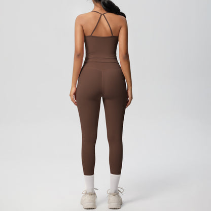 SOLBANA Studio Tie-Strap 2-Piece Legging Set - alternate product view