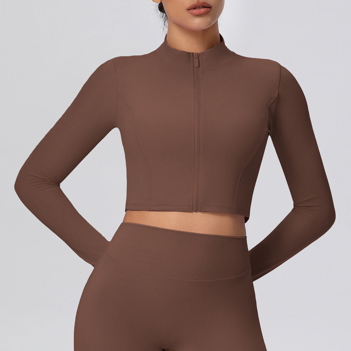 SOLBANA Form Cropped Zip Jacket
