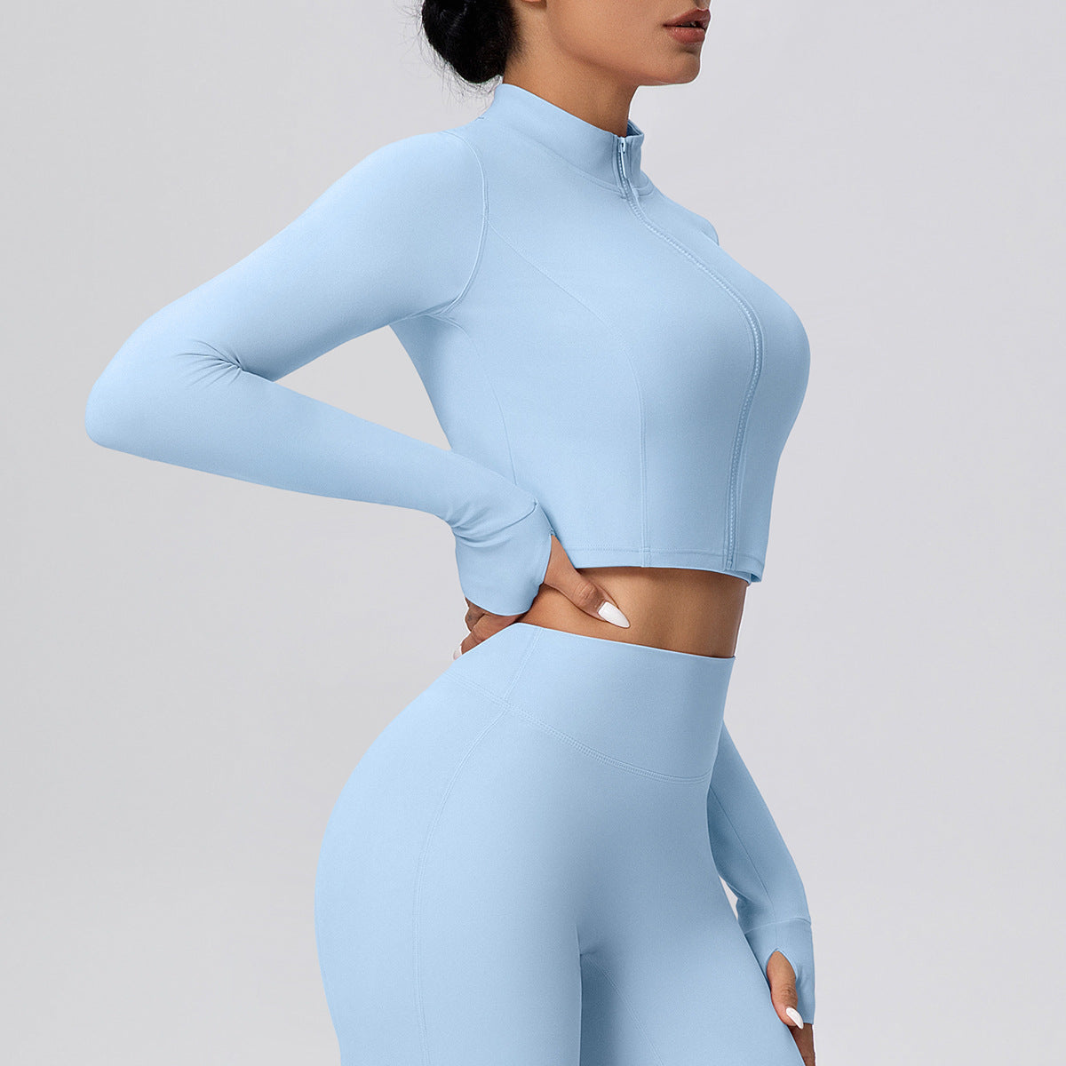 SOLBANA Form Cropped Zip Jacket