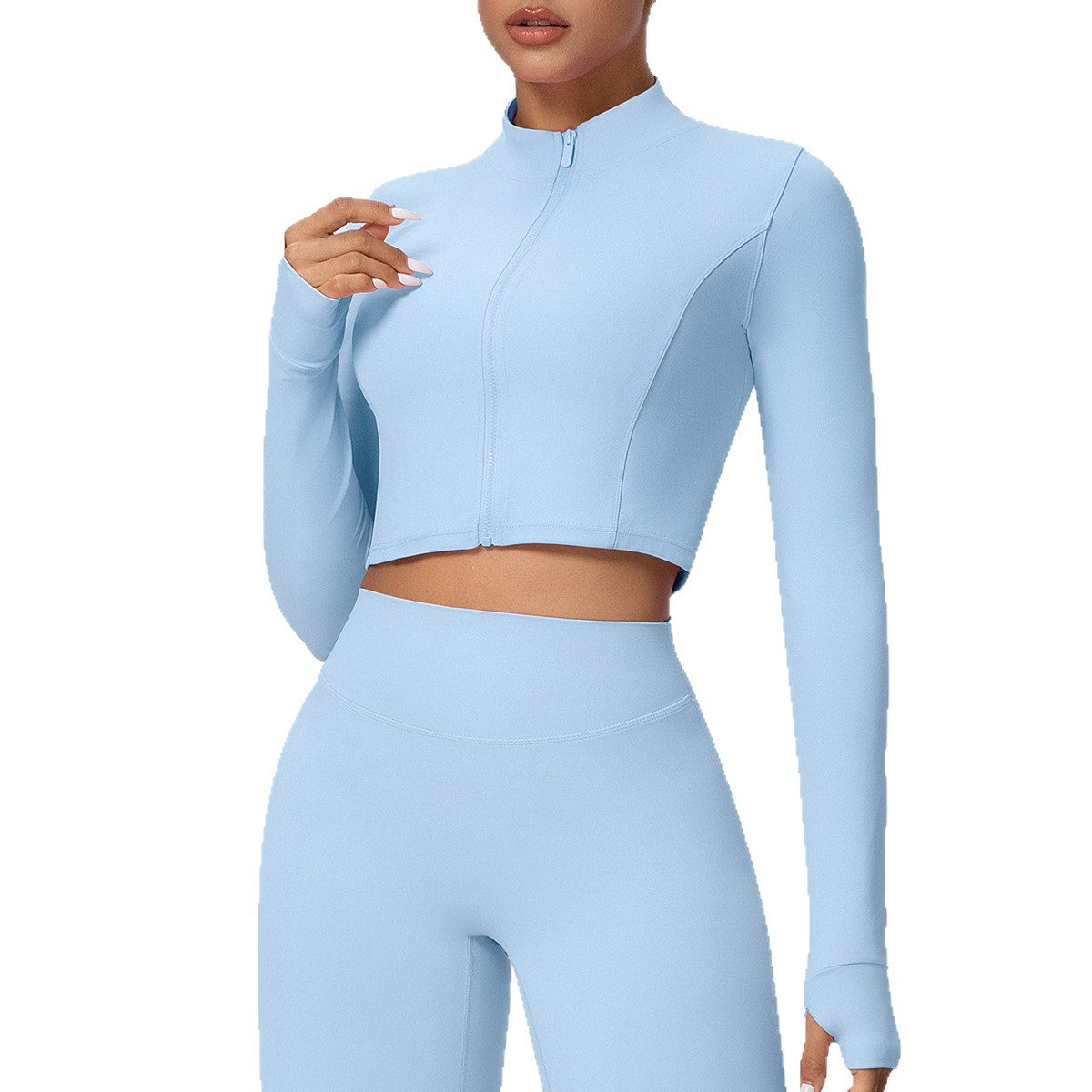 SOLBANA Form Cropped Zip Jacket