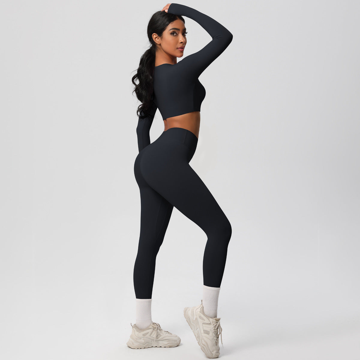 SOLBANA Form Long-Sleeve 2-Piece Legging Set - alternate product view