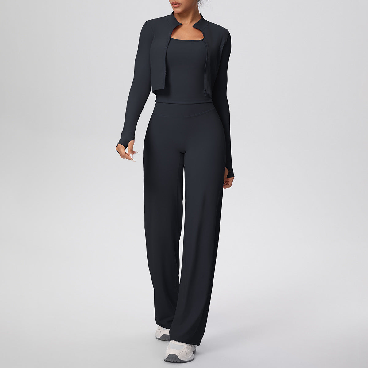 SOLBANA Coast Travel 3-Piece Pant Set in Midnight