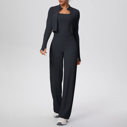 SOLBANA Coast Travel 3-Piece Pant Set in Midnight