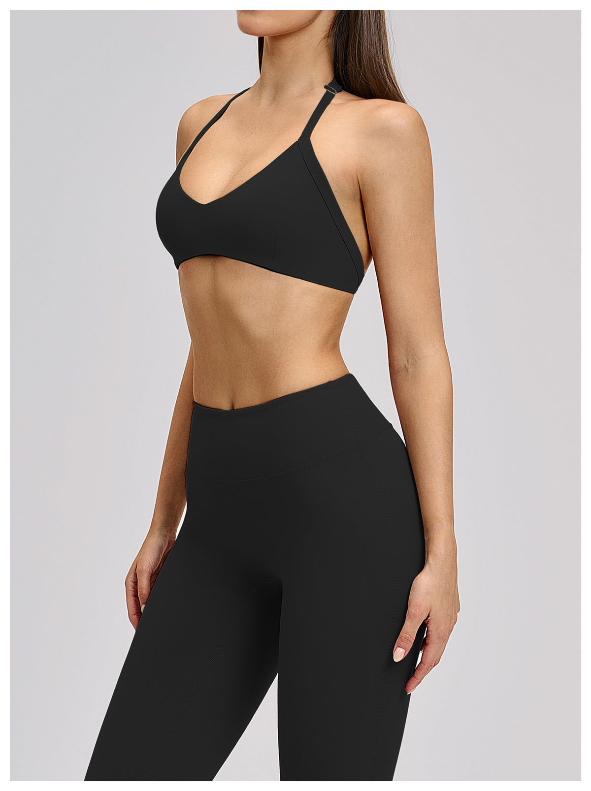 SOLBANA Form Open-Back Halter Bra - alternate product view