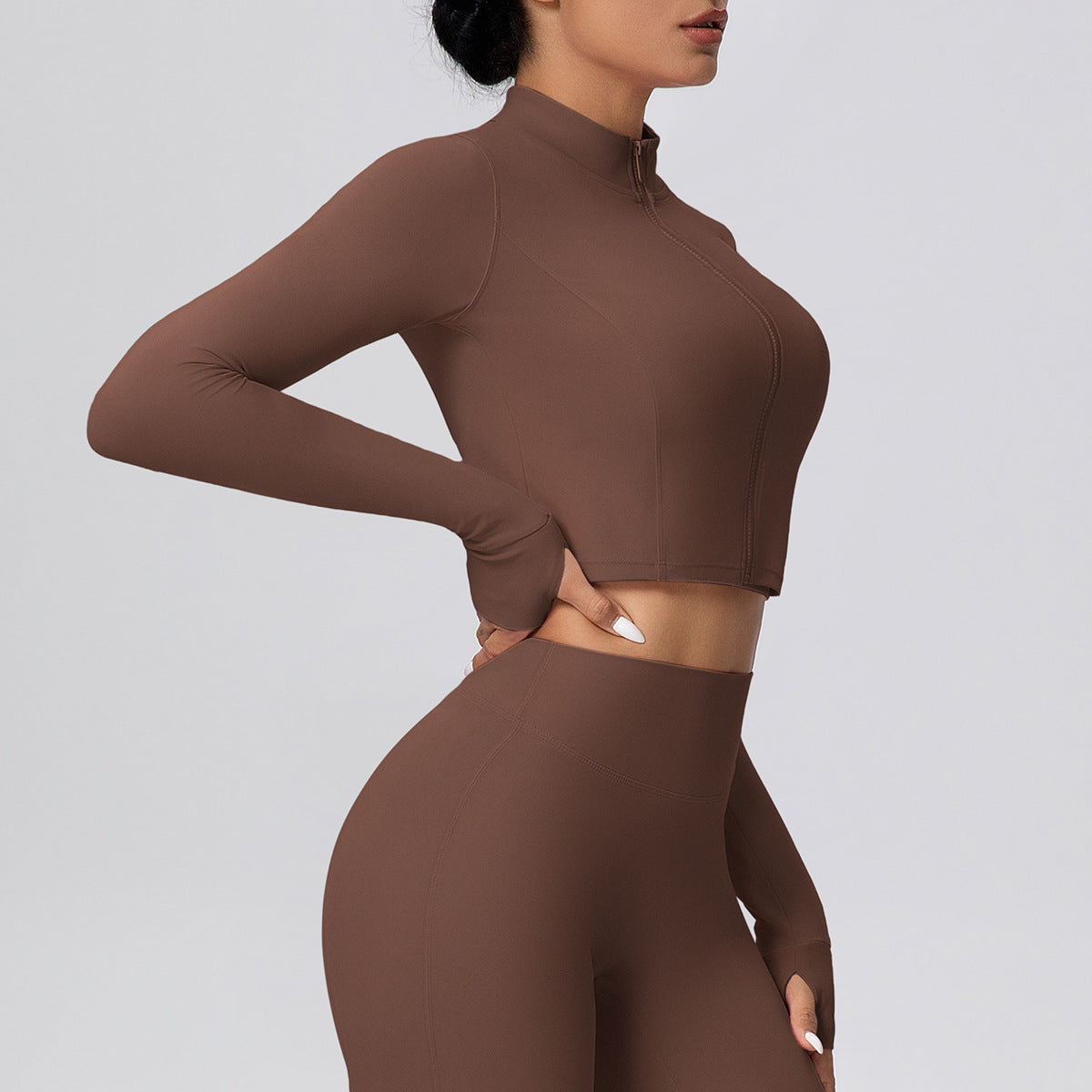 SOLBANA Form Cropped Zip Jacket