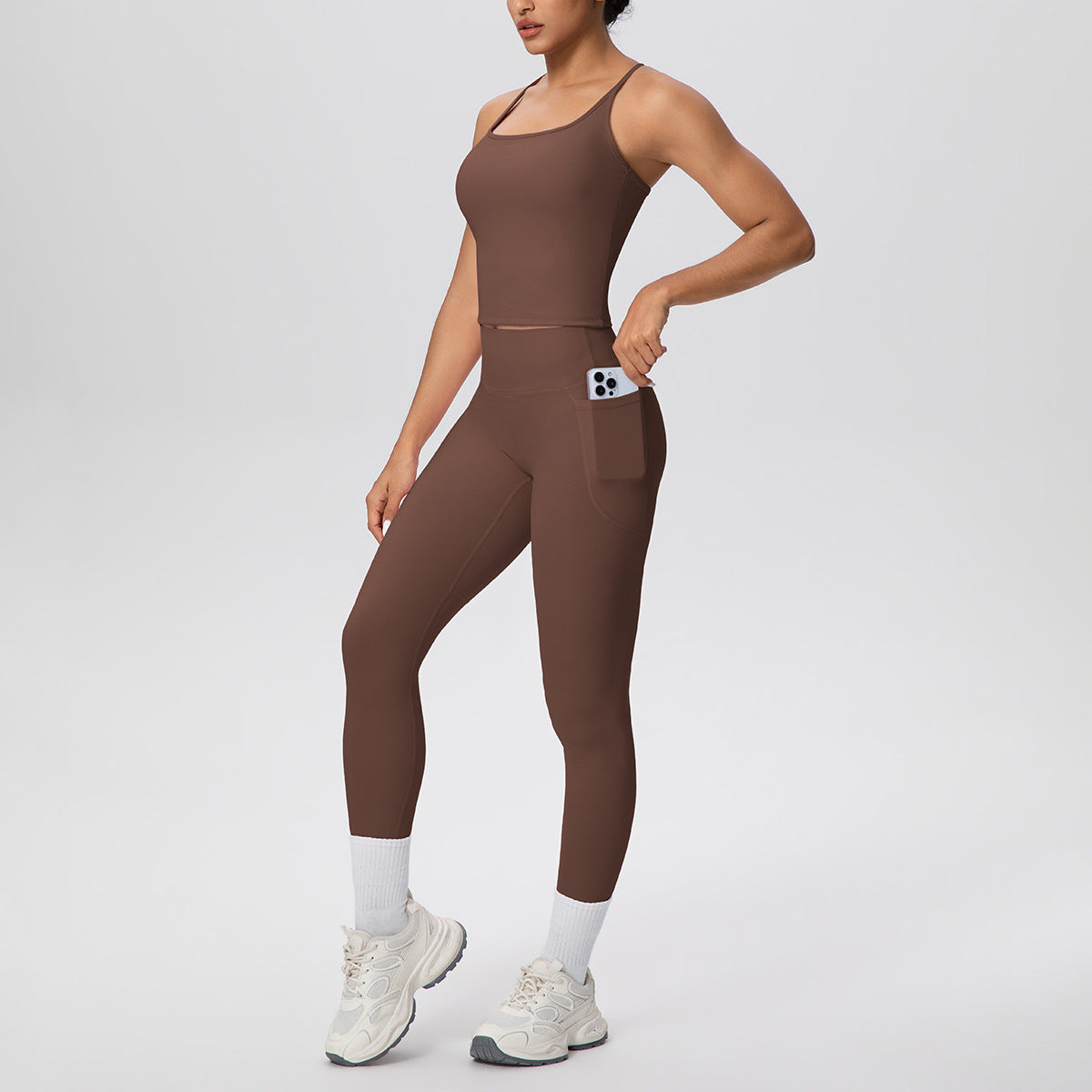 SOLBANA Form Pocket 2-Piece Legging Set - alternate product view