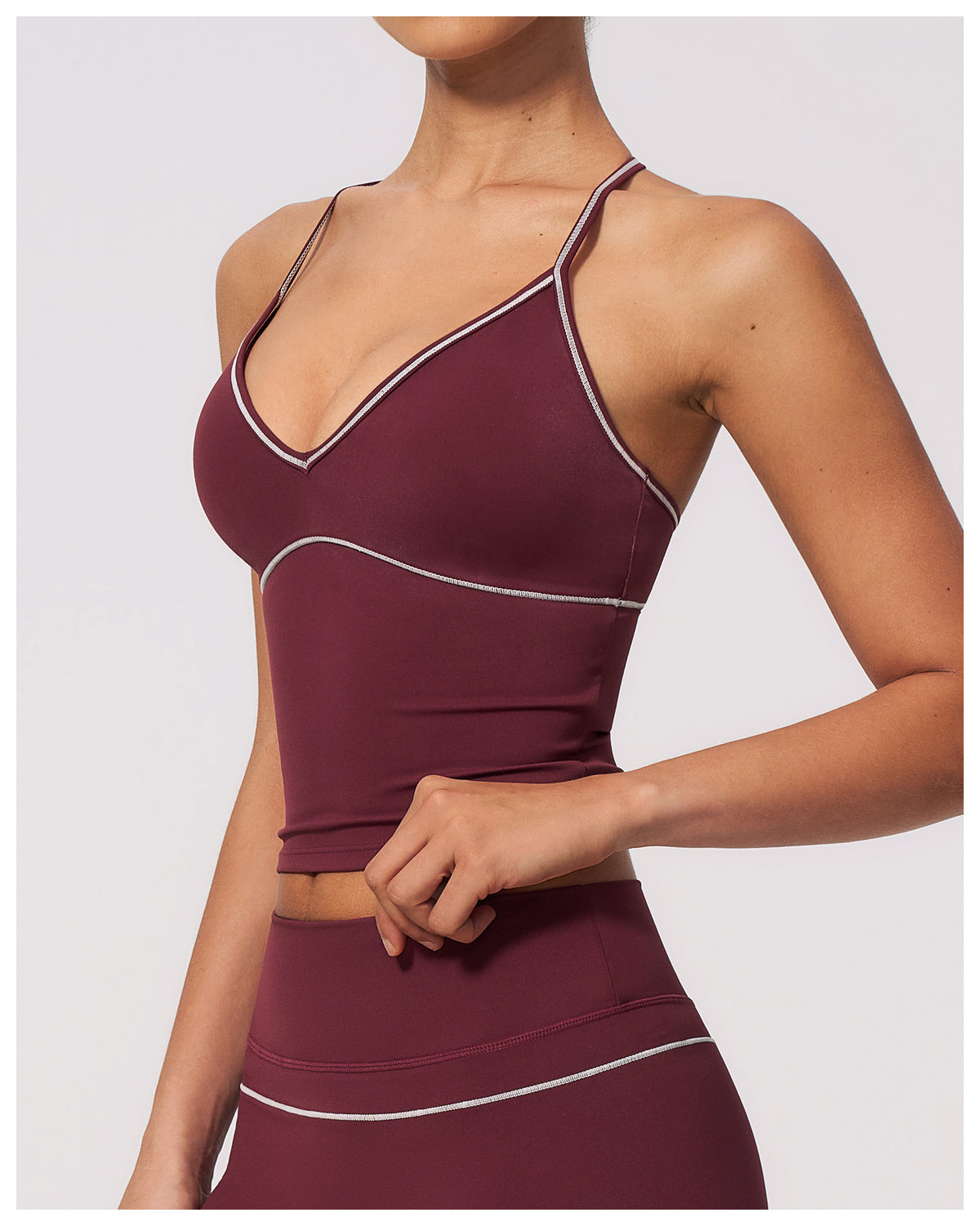 SOLBANA Riviera Contrast Halter Top - alternate product view