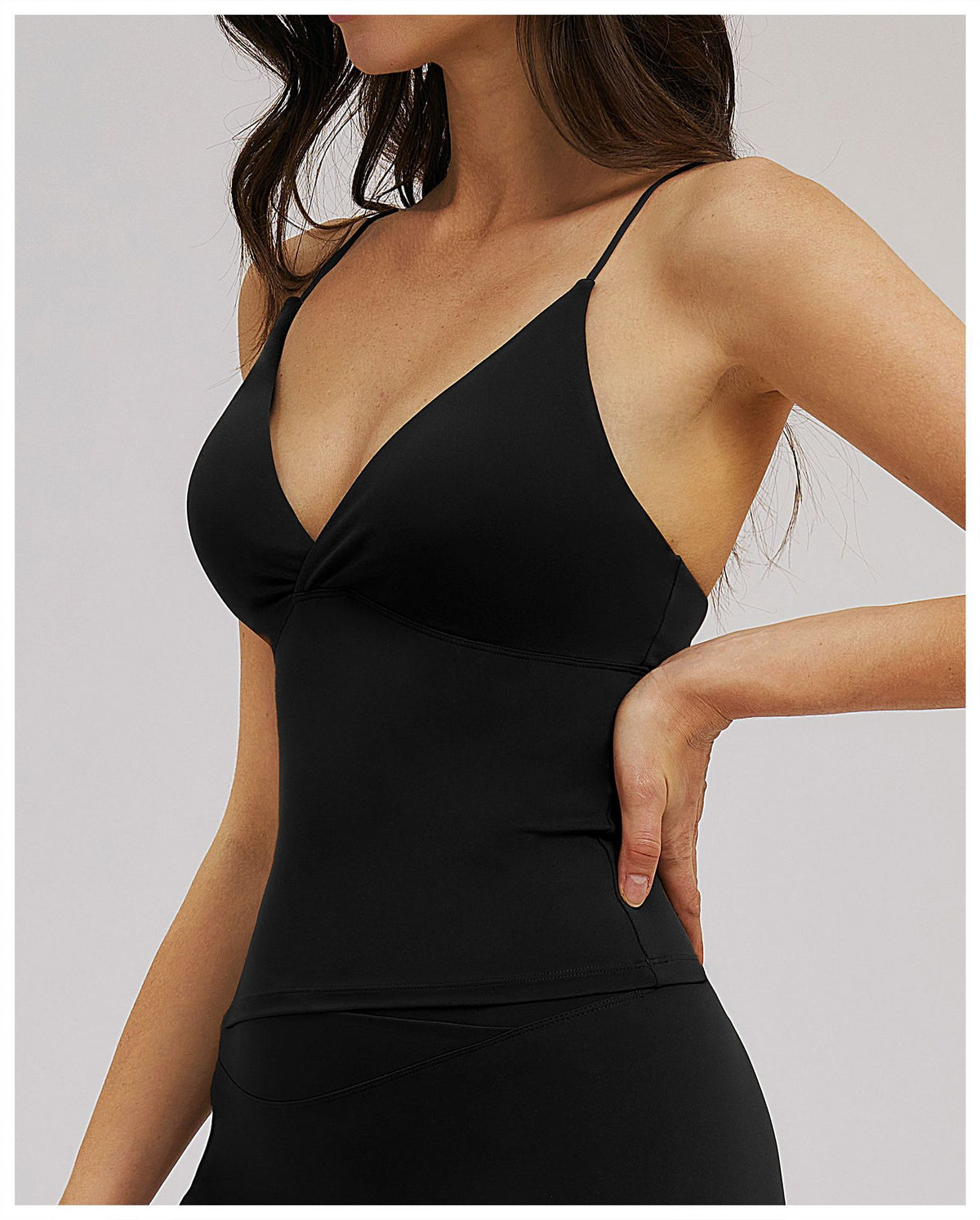 SOLBANA Studio Cutout Strap Tank - alternate product view