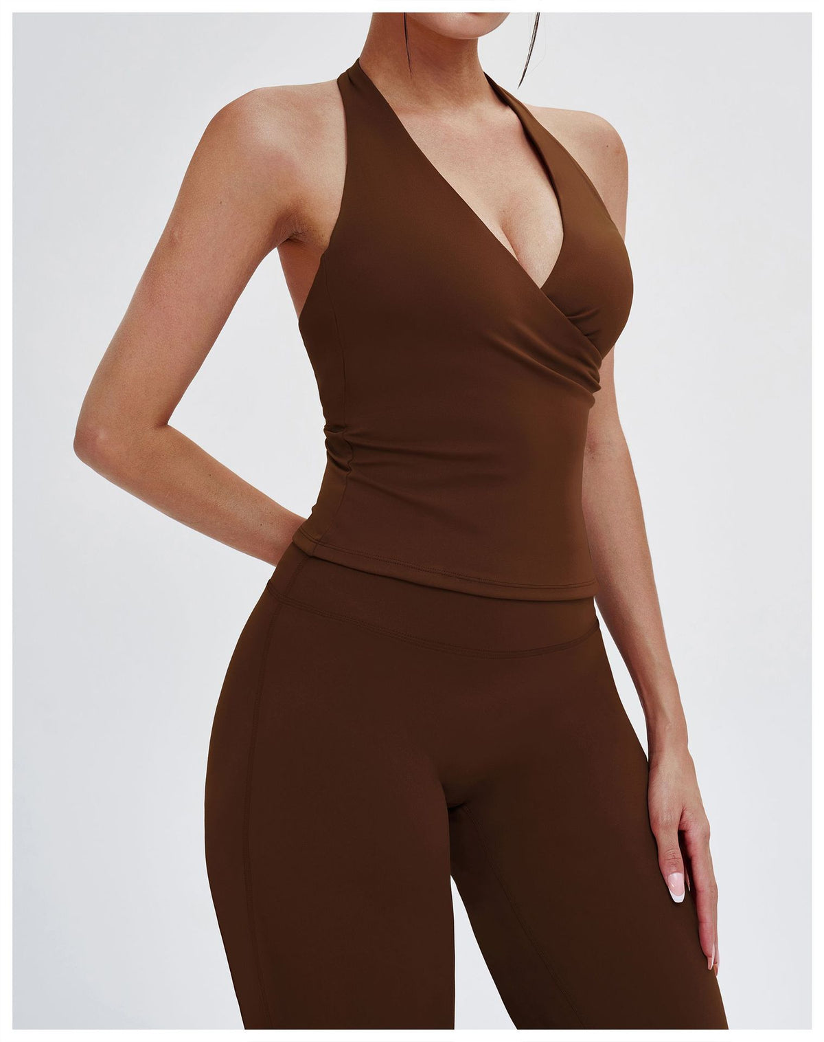 SOLBANA Studio V-Neck Halter Tank - alternate product view