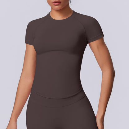 SOLBANA Studio Seamless Tee in Brown