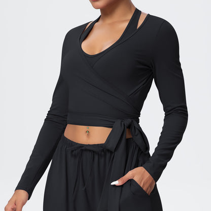 SOLBANA Studio Tie-Detail Long Sleeve - alternate product view