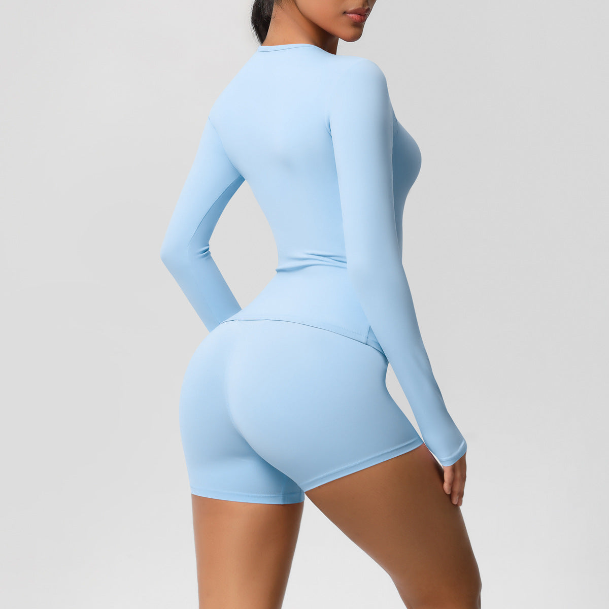 SOLBANA Form Long-Sleeve 2-Piece Short Set - alternate product view