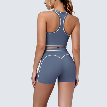 SOLBANA Contour Double-Strap 2-Piece Short Set - alternate product view