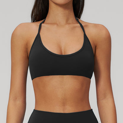 SOLBANA Form Halter Bra in Midnight