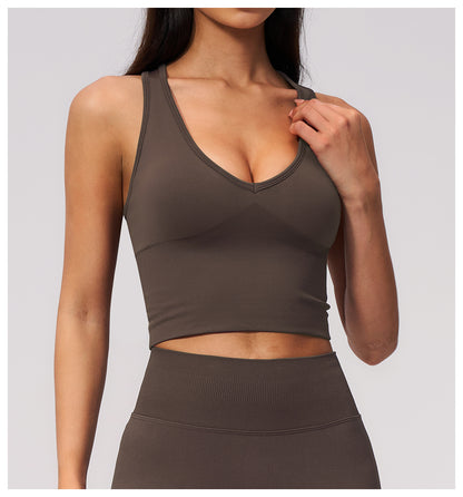 SOLBANA Form Sculpt V-Neck Tank - alternate product view