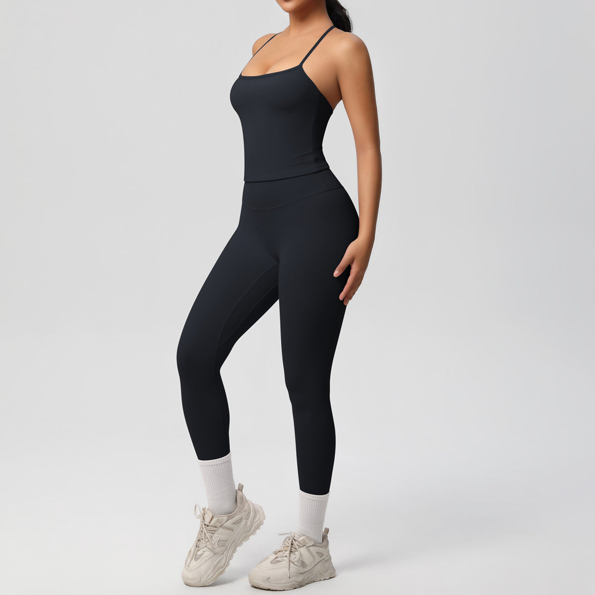 SOLBANA Studio Tie-Strap 2-Piece Legging Set - alternate product view