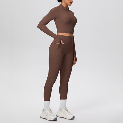 SOLBANA Studio Zip Pocket Legging Set - alternate product view