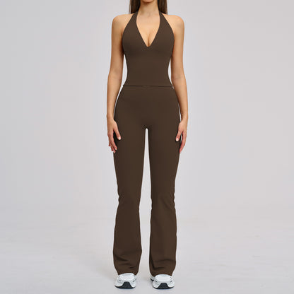 SOLBANA Studio Halter Top in Espresso