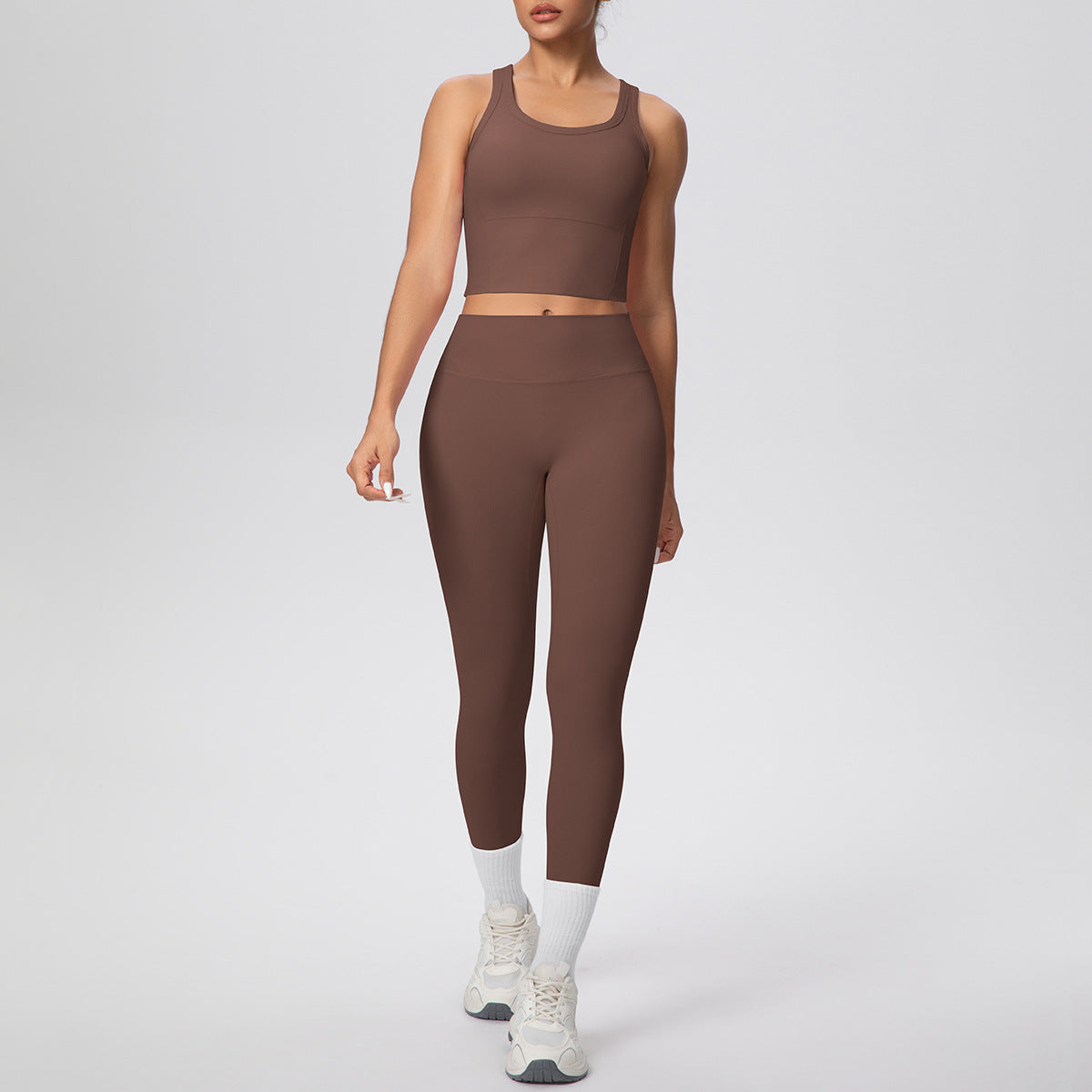 SOLBANA Coast Vest 2-Piece Pant Set in Espresso