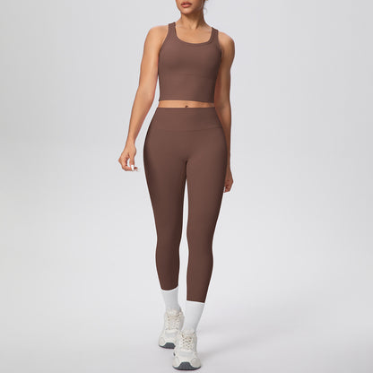 SOLBANA Coast Vest 2-Piece Pant Set in Espresso