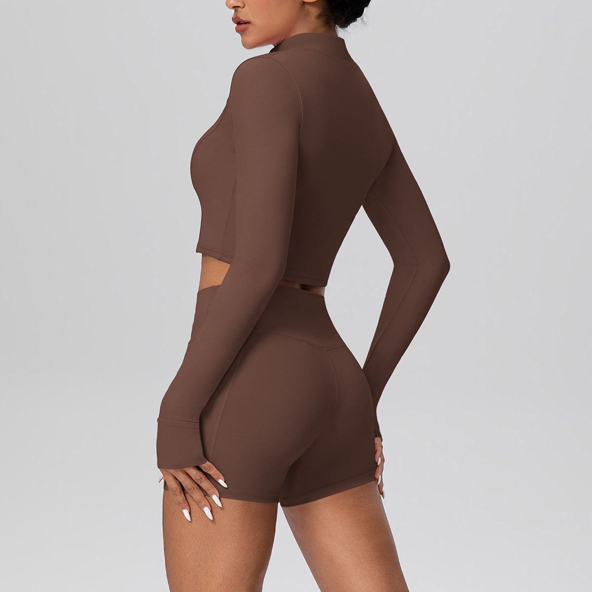 SOLBANA Studio Zip Pocket 2-Piece Short Set - alternate product view