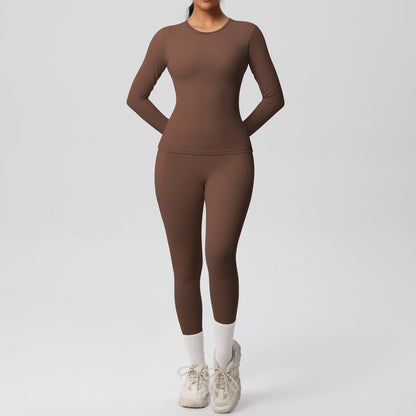 SOLBANA Studio Long-Sleeve Pocket Legging Set - alternate product view