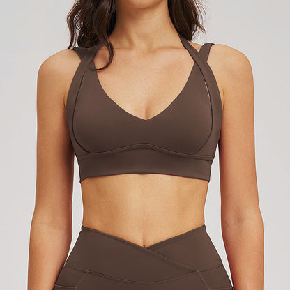 SOLBANA Studio Backless Bra in Espresso