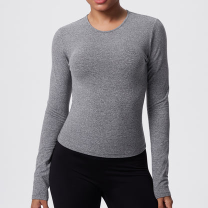 SOLBANA Form Sculpt Long Sleeve in Gray