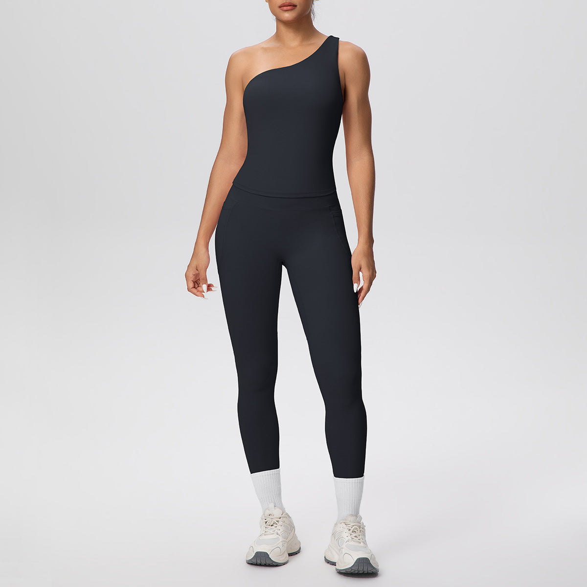 SOLBANA Studio One-Shoulder Legging Set - alternate product view