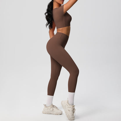SOLBANA Form Sculpt Tee 2-Piece Legging Set - alternate product view