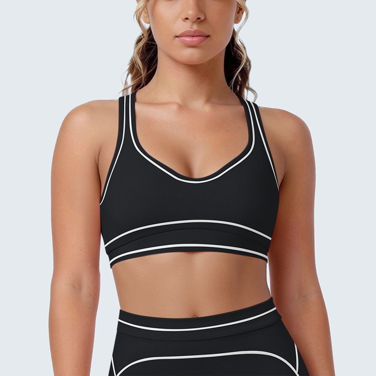 SOLBANA Contour Contrast U-Back Bra in Midnight