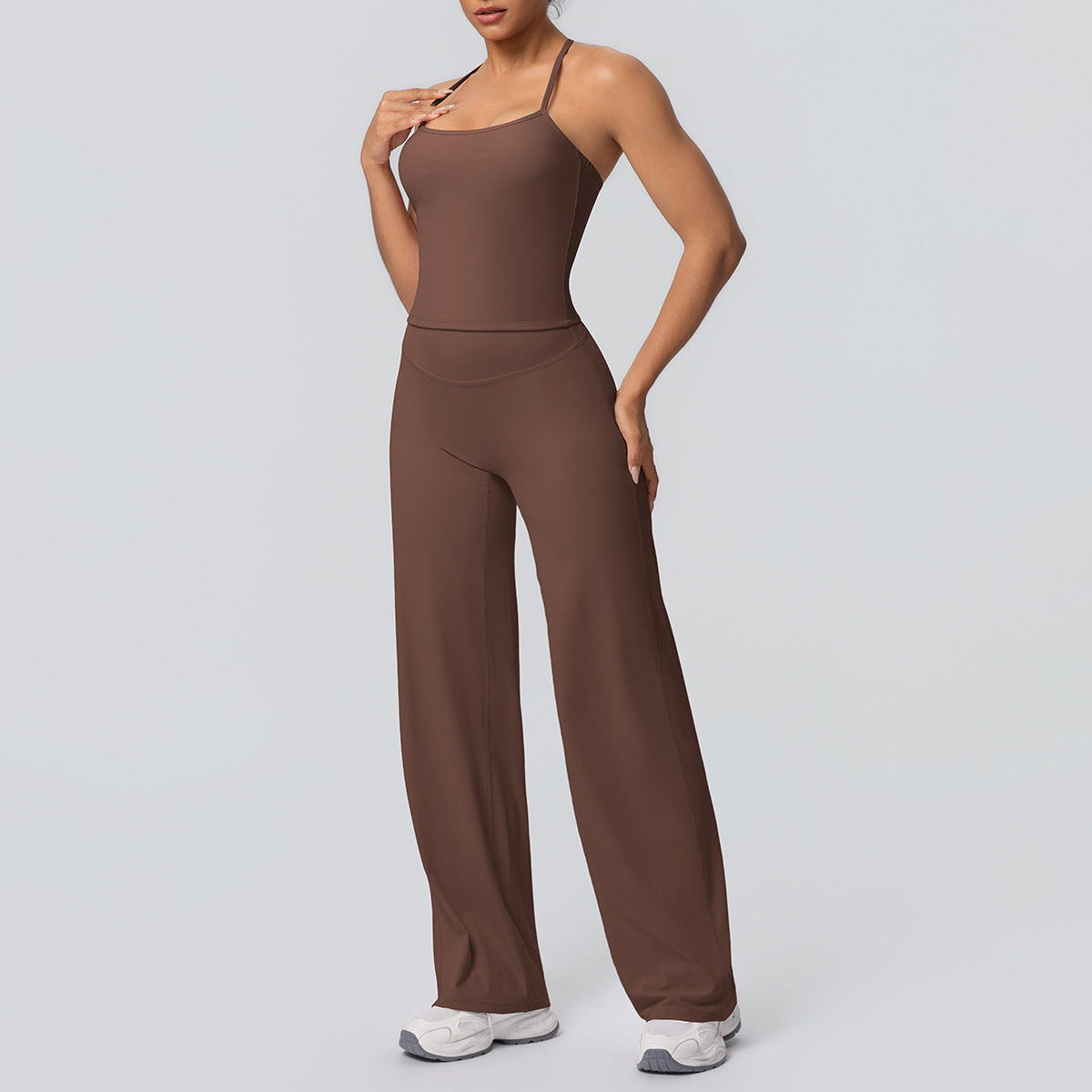 SOLBANA Studio Tie-Strap 2-Piece Pant Set - alternate product view
