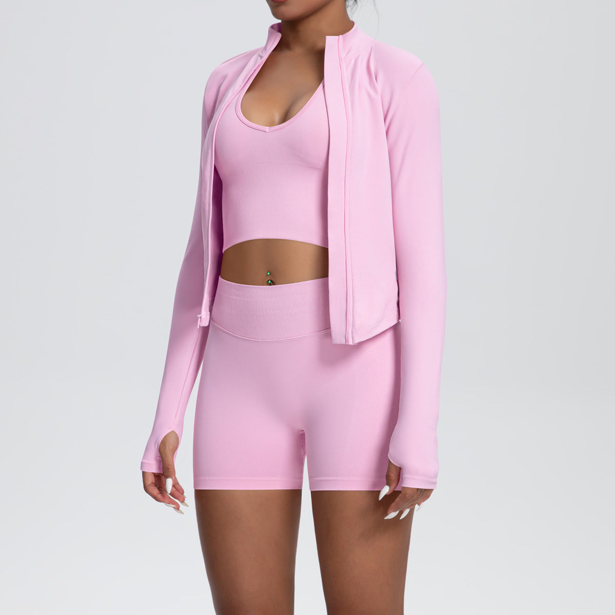 SOLBANA Studio Zip Jacket full three-piece outfit