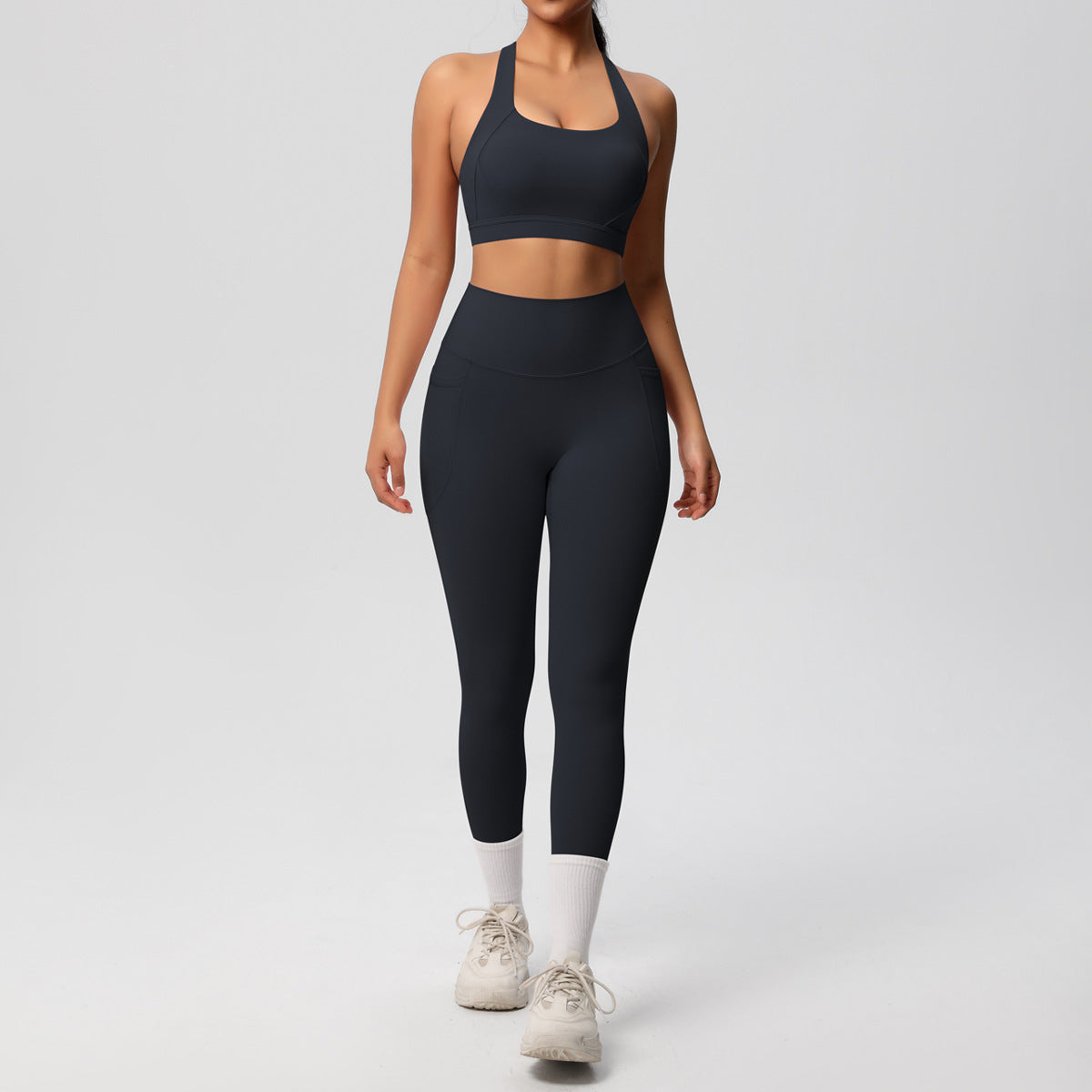 SOLBANA Studio Cutout 2-Piece Legging Set - alternate product view