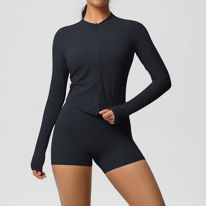 SOLBANA Studio Sculpt Zip 2-Piece Short Set - alternate product view