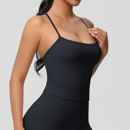 SOLBANA Studio Tie-Back Crop Tank - alternate product view