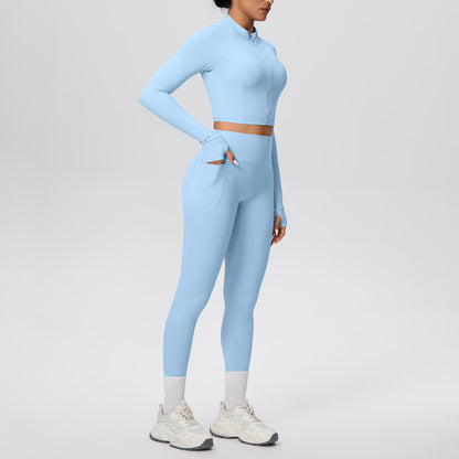 SOLBANA Studio Zip Pocket Legging Set - alternate product view