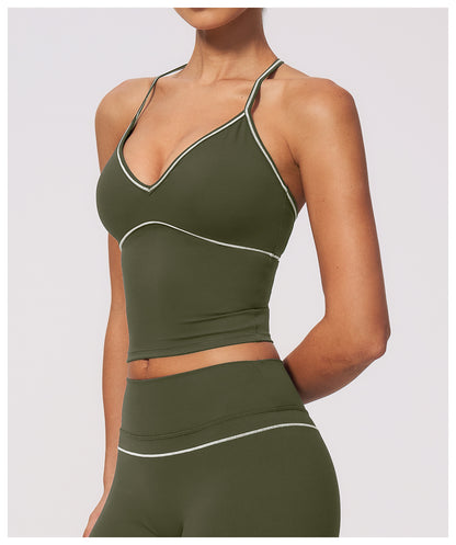 SOLBANA Riviera Contrast Halter Top - alternate product view