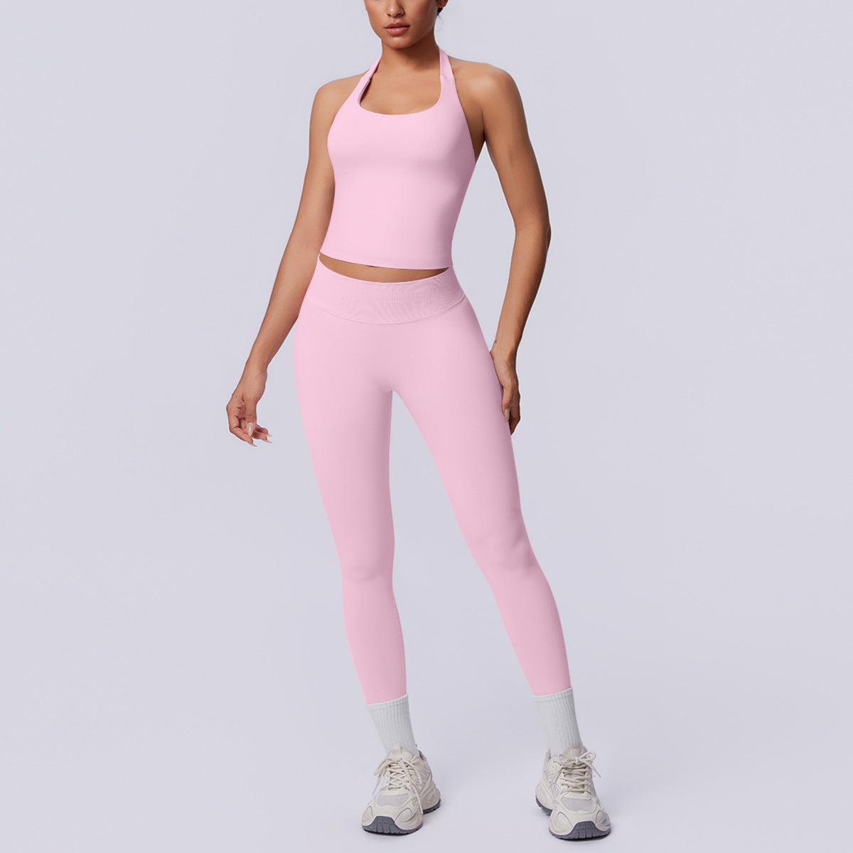 SOLBANA Studio Seamless Halter Set - alternate product view