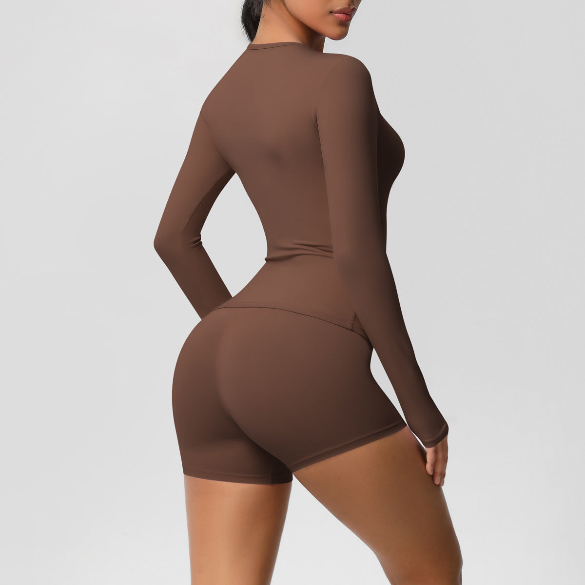 SOLBANA Form Long-Sleeve 2-Piece Short Set - alternate product view