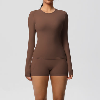 SOLBANA Studio Long-Sleeve 2-Piece Short Set - alternate product view