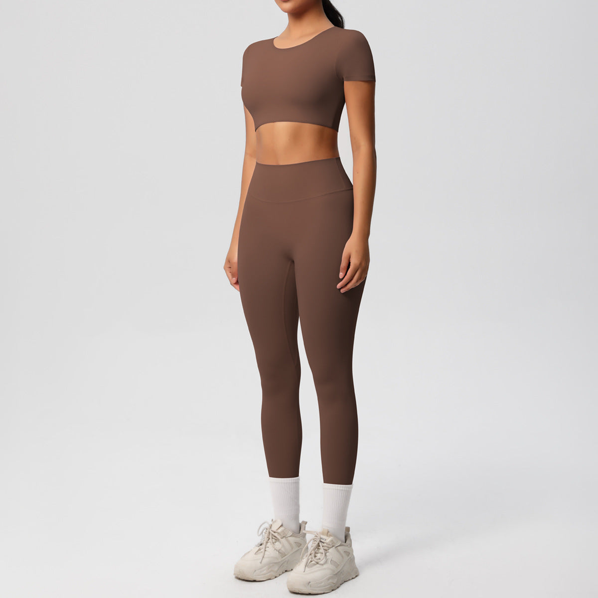 SOLBANA Form Sculpt Tee 2-Piece Legging Set - alternate product view