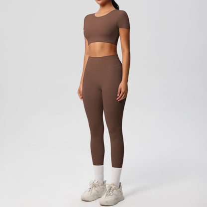 SOLBANA Form Sculpt Tee 2-Piece Legging Set - alternate product view