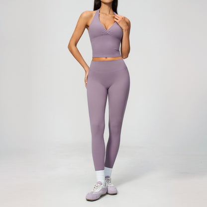 SOLBANA Studio Deep-V Halter 2-Piece Legging Set colour option view