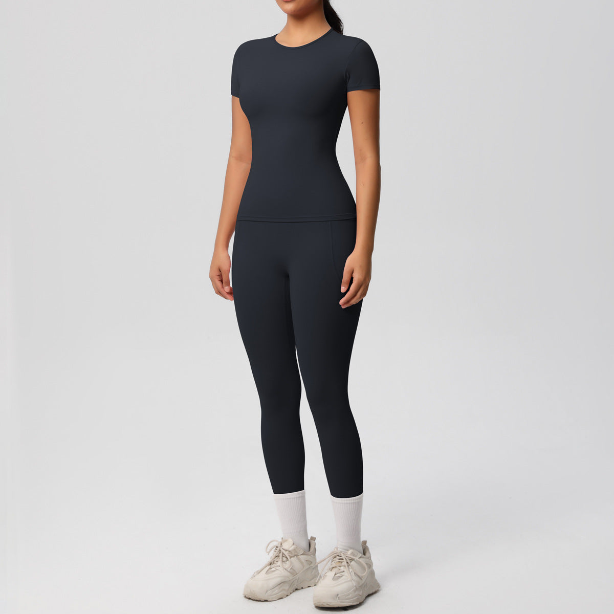 SOLBANA Form Short-Sleeve 2-Piece Pant Set - alternate product view