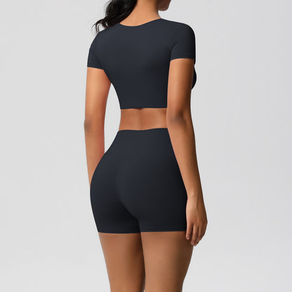 SOLBANA Form Padded Tee 2-Piece Short Set - alternate product view