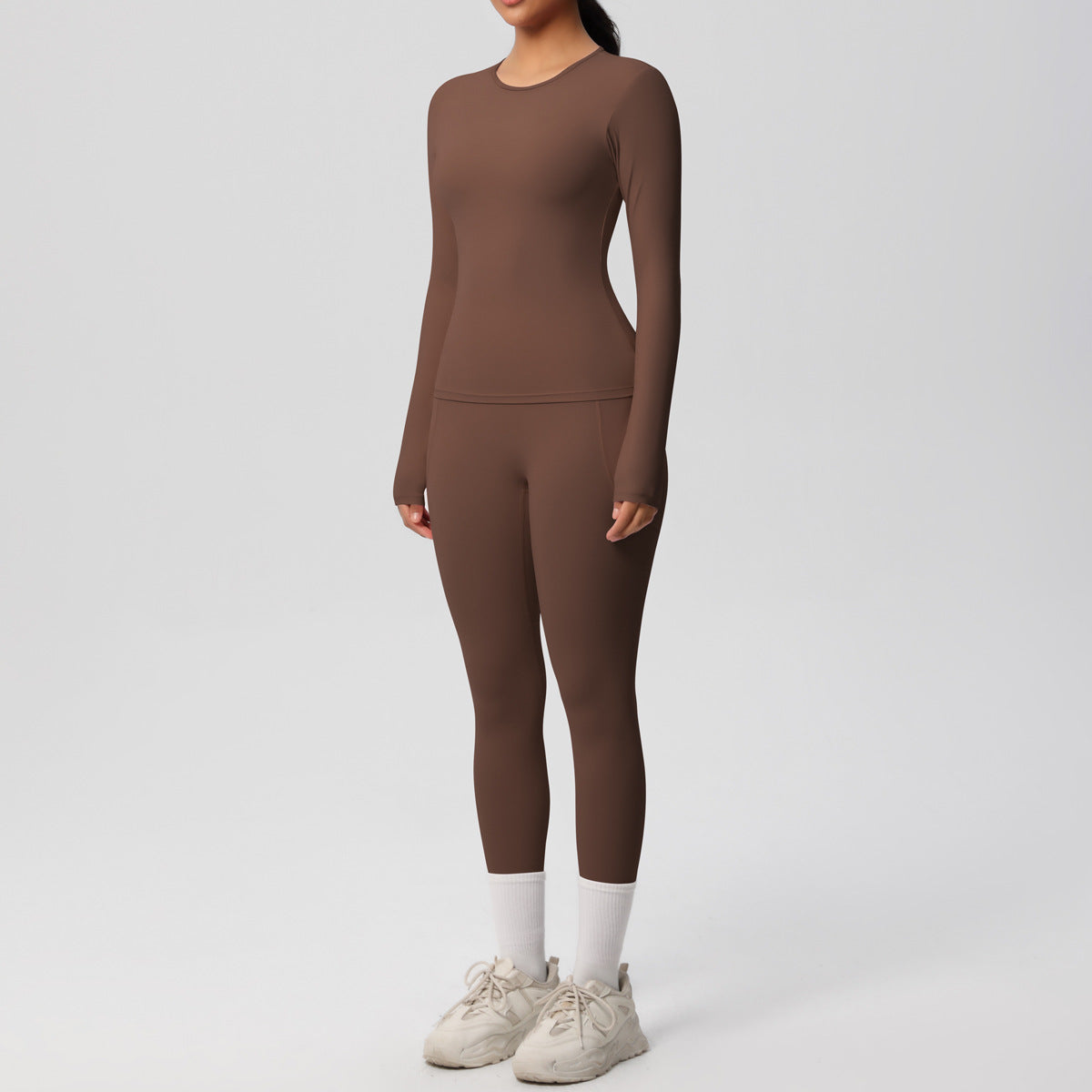 SOLBANA Studio Long-Sleeve Pocket Legging Set - alternate product view