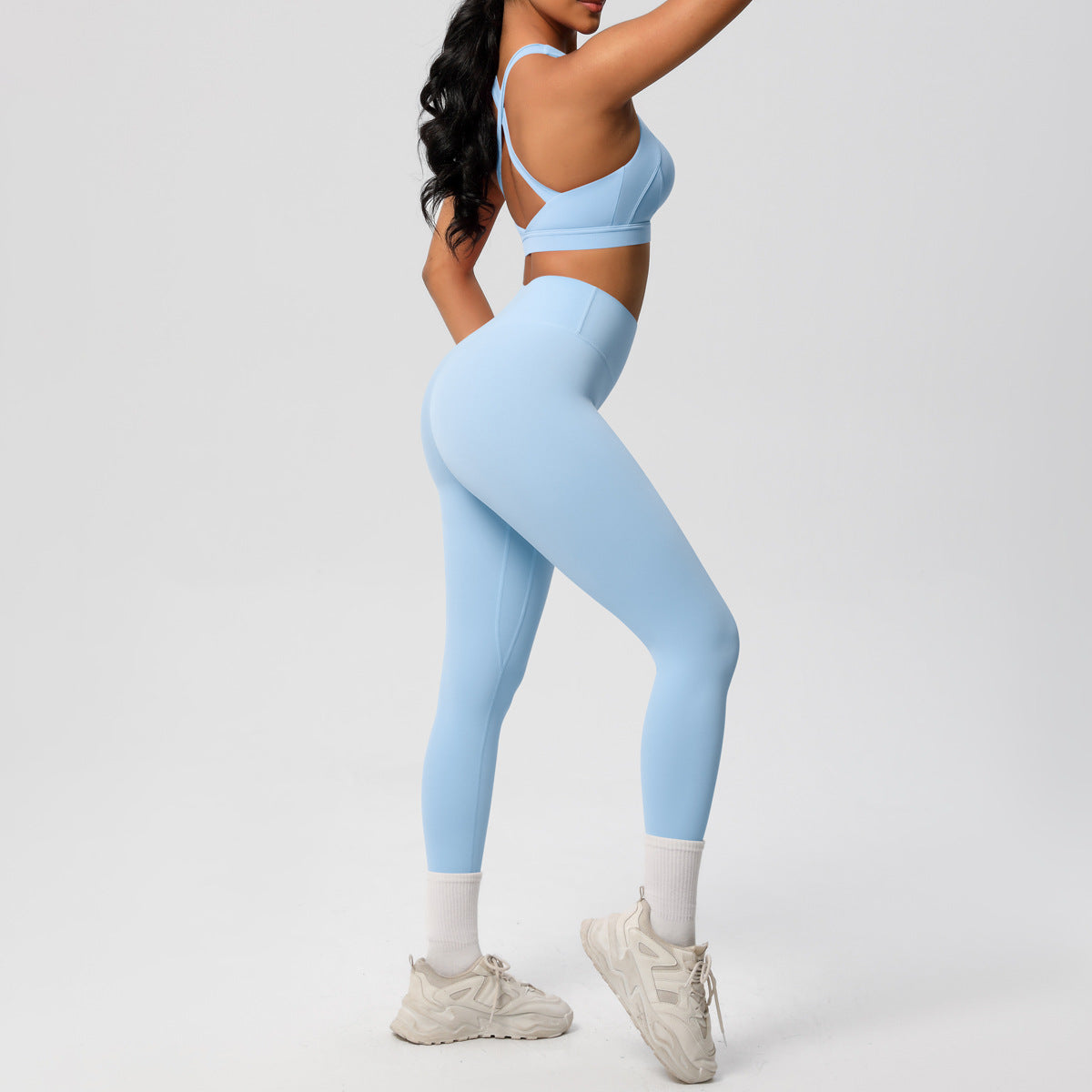 SOLBANA Studio Tie-Back 2-Piece Legging Set - alternate product view