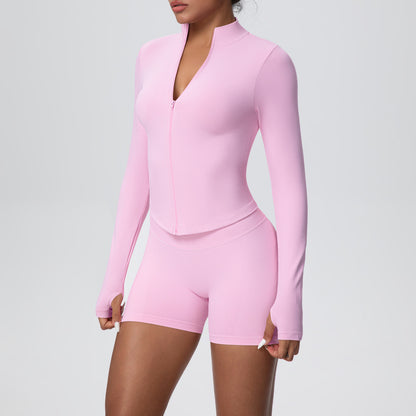 SOLBANA Studio Zip Jacket 2-Piece Short Set - alternate product view